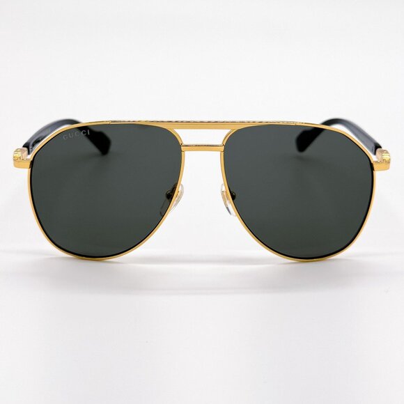 NEW GUCCI SUNGLASSES GG1220S 001 BLACK/GOLD UNISEX EYEWEAR main image 7